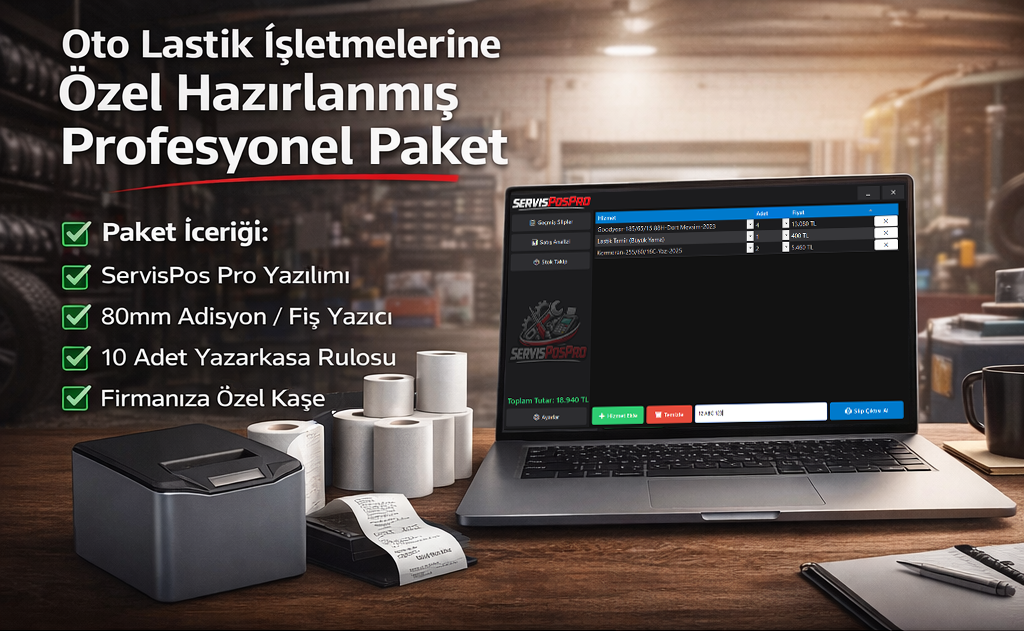 Oto Lastik Firması Özel Paket
